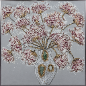 Taş Detaylı Rölyef Tablo 100x100cm