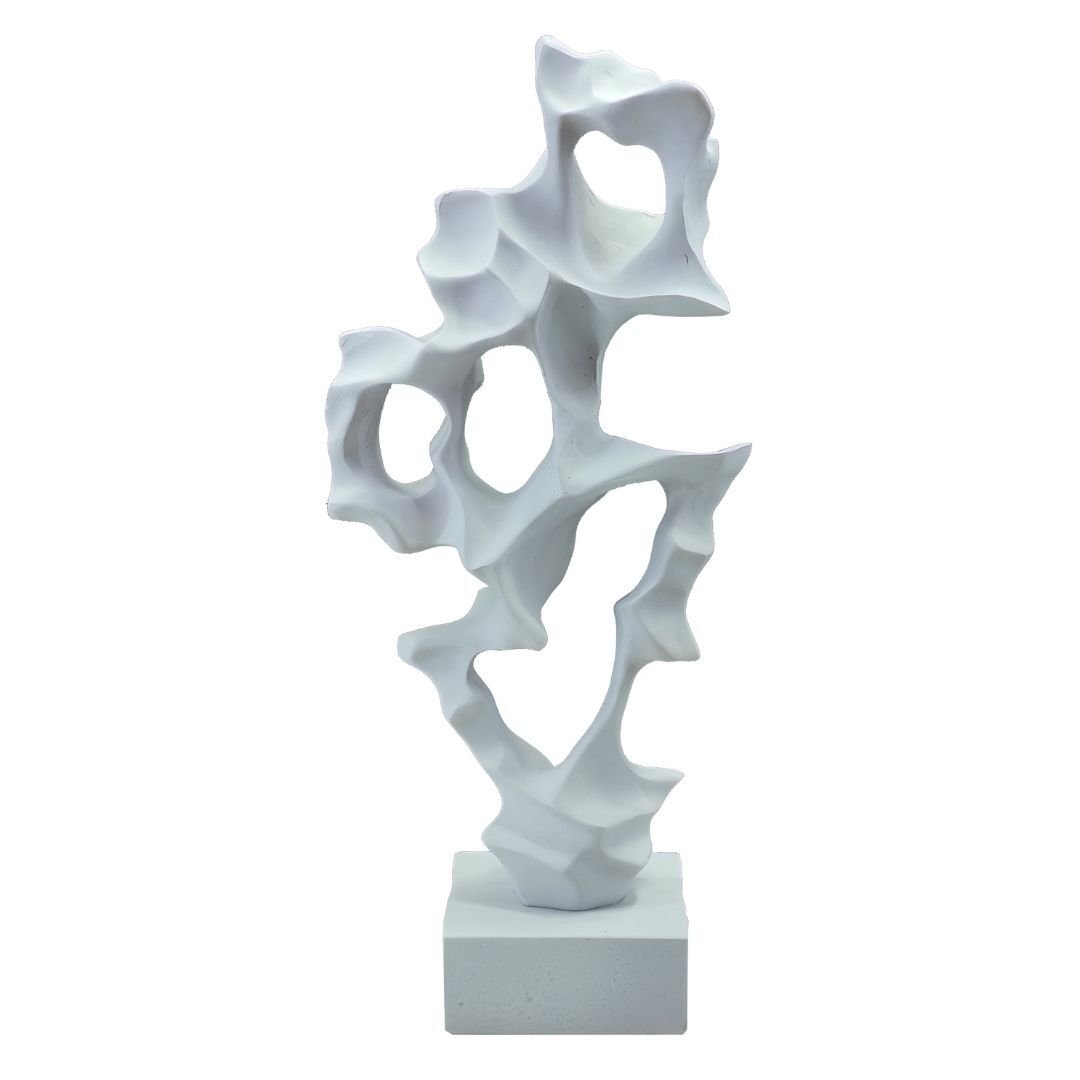 Soyut Obje 20x46cm Beyaz