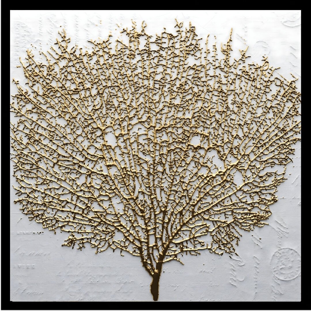 UV Soyut Ağaç Tablo 85x85cm