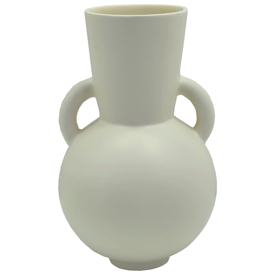 Kulplu Vazo 18x29cm Kemik