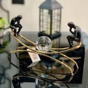 Metal Standlı Düsünen Adamlar 22x43cm