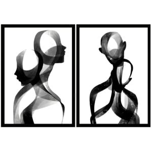 UV 2li Set Soyut Tablo 80x120cm