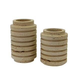 2li Set Traverten Vazo 15x25cm