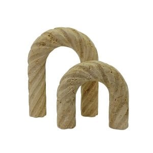 2li Set Traverten Obje 18x23cm