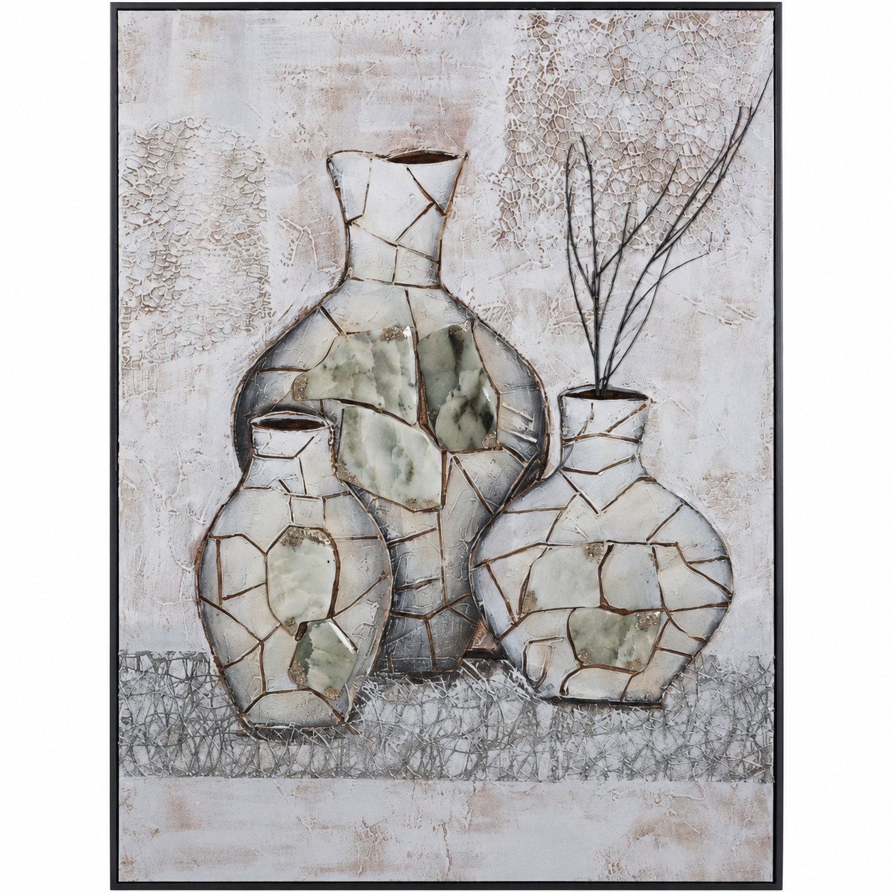 Doğal Taşlı Rölyef Tablo 90x120cm