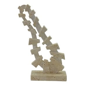 Traverten Soyut Obje 25x40cm (Sarmal ince)