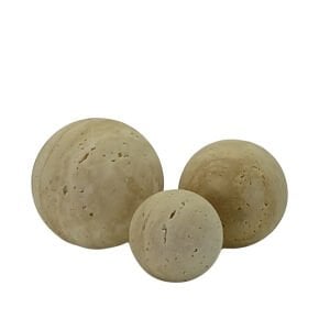 3lü Set Traverten Toplar 13cm