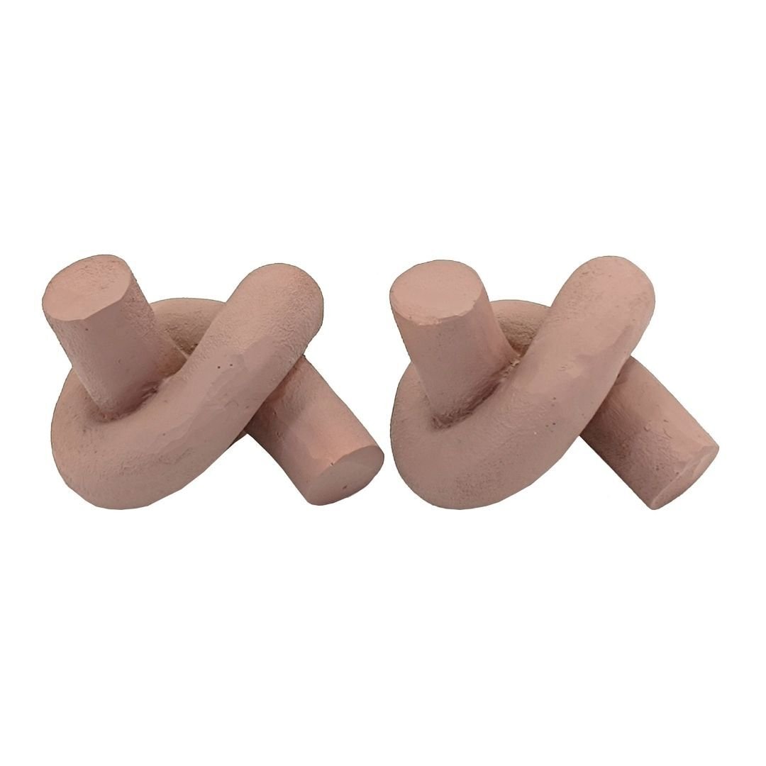 2li Set Düğüm Obje 9x12cm Latte