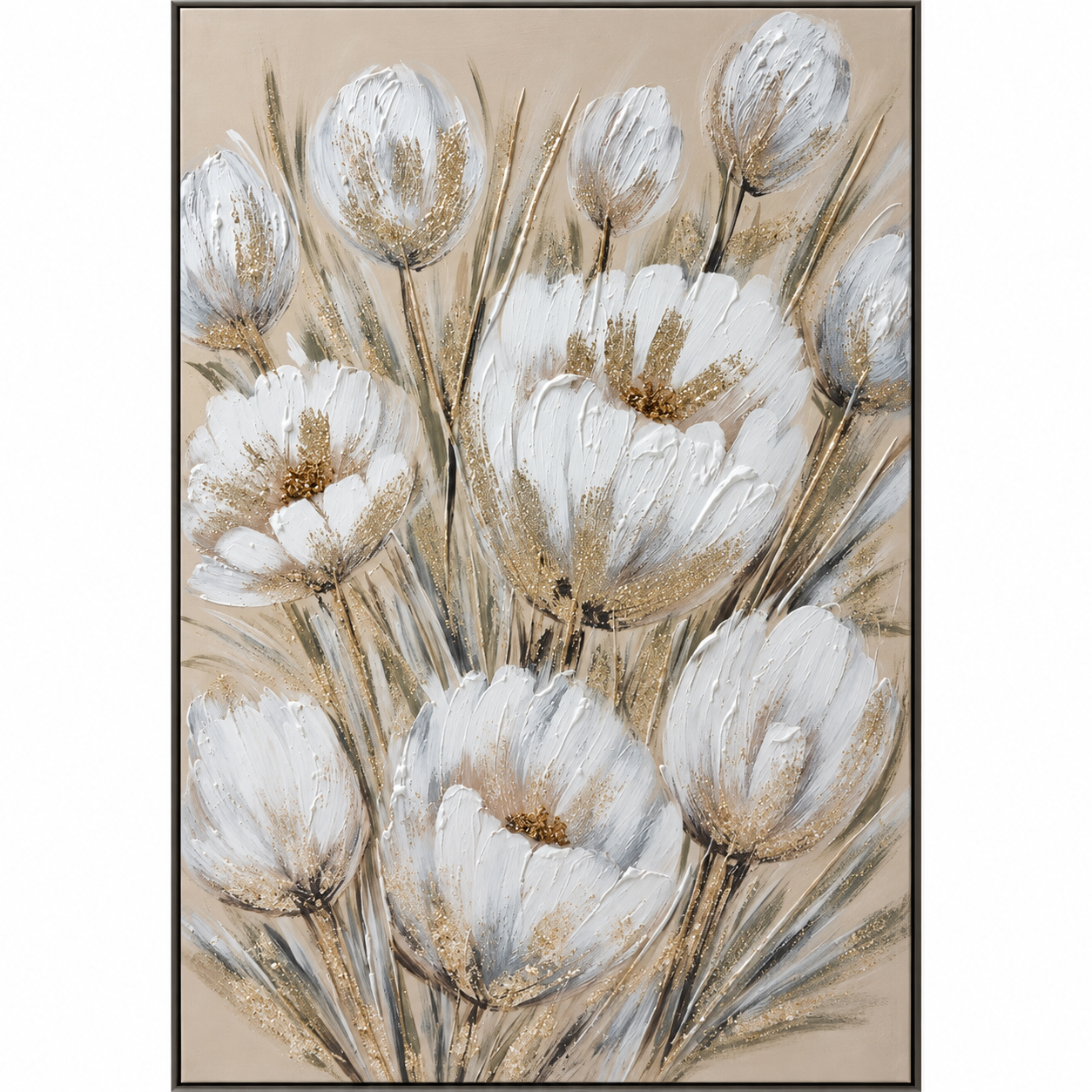 Çiçekler Y.Boya Tuval Tablo 80x120cm