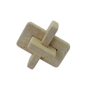 Traverten Soyut Obje 15x19cm (Düğüm)