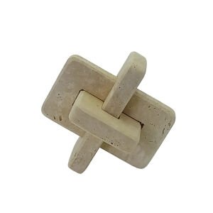 Traverten Soyut Obje 15x19cm (Düğüm)