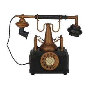 Antika Metal Telefon Kumbara 21x27cm