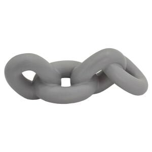 Dekoratif Zincir Obje 10x27cm Gri