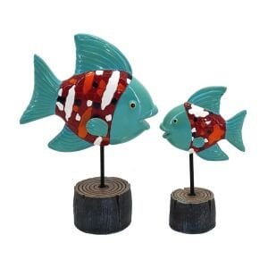 2li Set Balık Obje 19x27cm