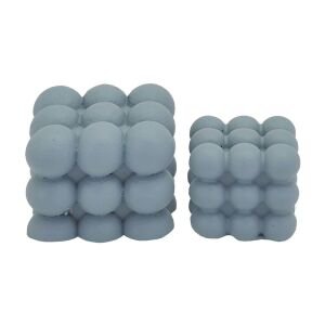 2li Set Zar Obje 8x8cm Gri