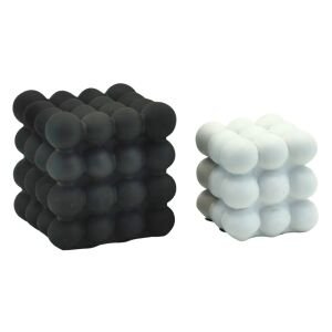 2li Set Toplu Küp 17x17cm Siyah