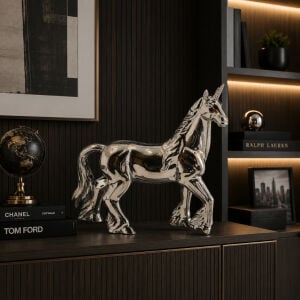 Tiran Unicorn Biblo Gümüş 30x31cm