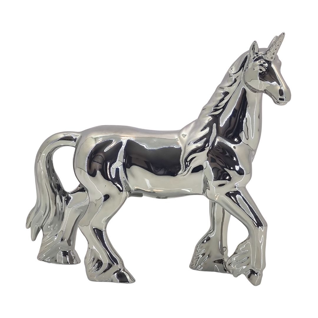 Tiran Unicorn Biblo Gümüş 30x31cm