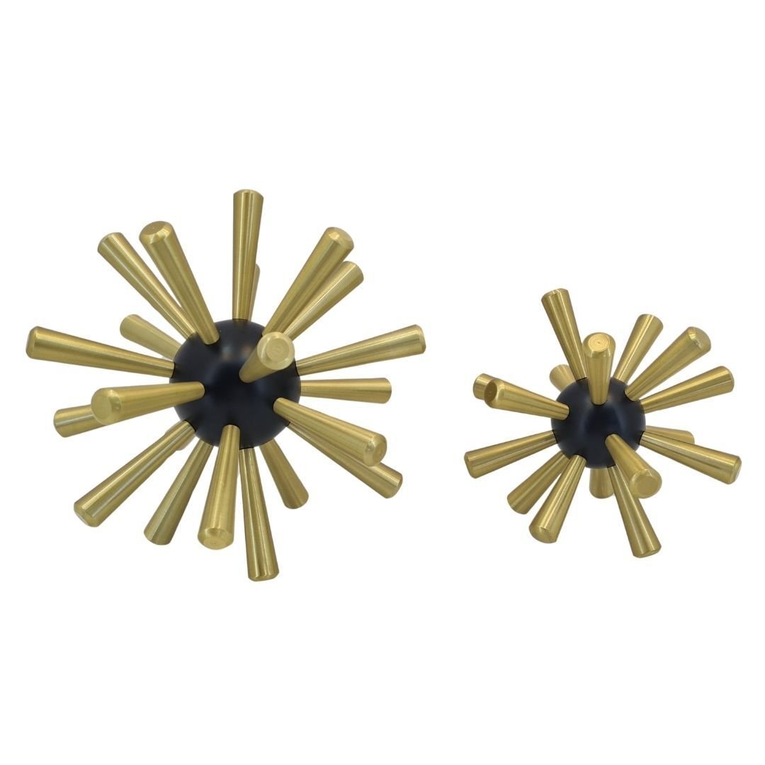 2li Set Metal Kirpi Obje 20x20cm
