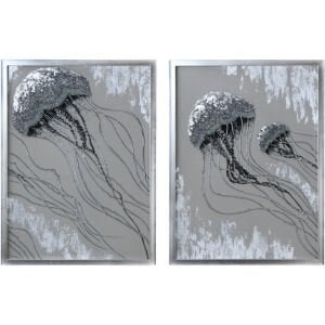 2li Set Denizanası Yağlıboya Tablo 88x132cm