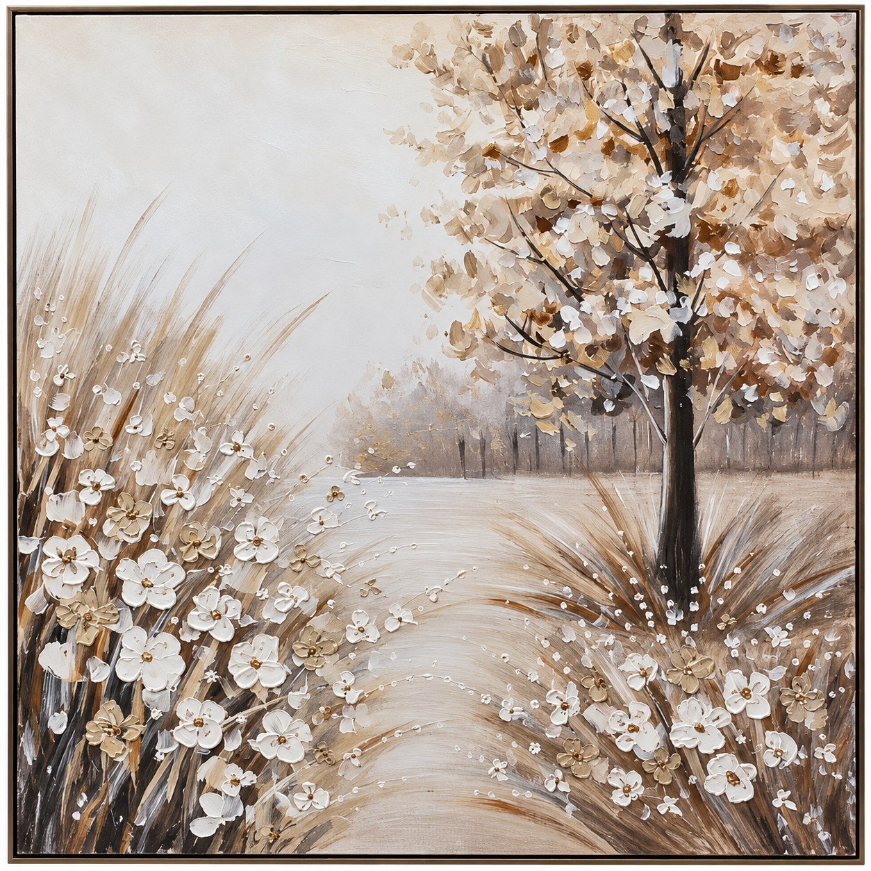 Manzara Y.Boya Tablo 100x100cm