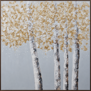 Ağaçlar Rölyef Y.Boya Tablo 100x100cm