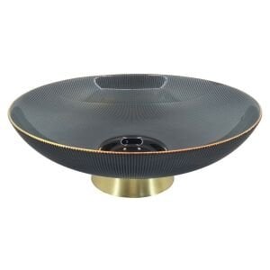 Renkli Cam Dekor Tabak 13x35cm