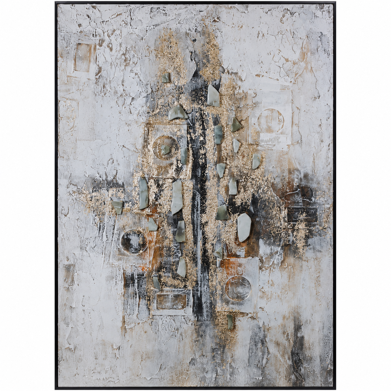 Soyut Y.Boya Rölyef Tablo 100x140cm