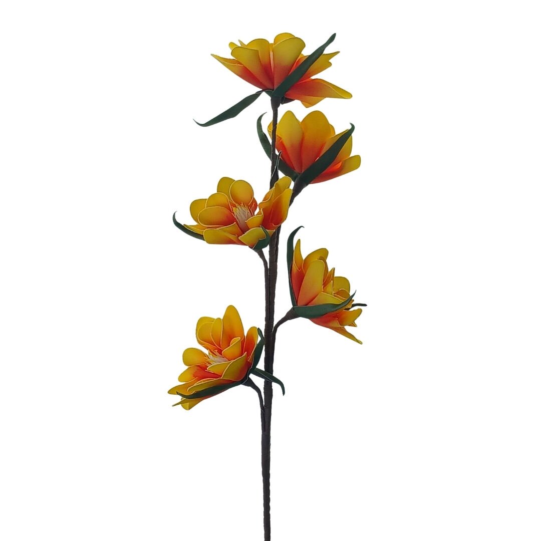 Lateks Çiçek Turuncu 110cm