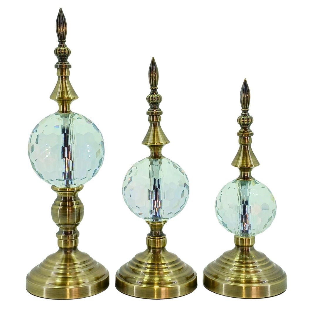 3lü Set Dekoratif Obje Eskitme 11x36cm