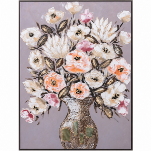 Çiçekli Y.Boya Rölyef Tablo 100x140cm