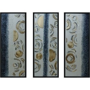 3lü Set Soyut Yağlıboya Tablo 105x132cm