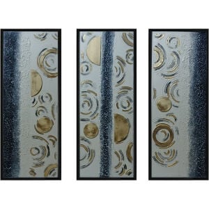 3lü Set Soyut Yağlıboya Tablo 105x132cm