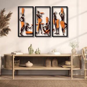 UV 3lü Set Afrika Tablo 115x190cm