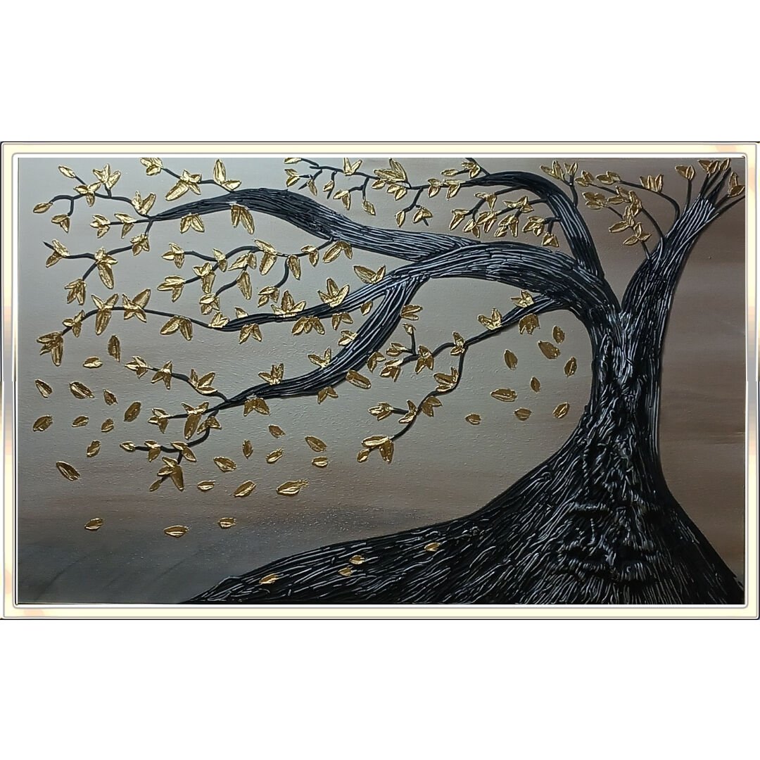 Ağaç Yağlıboya Tablo 90x140cm