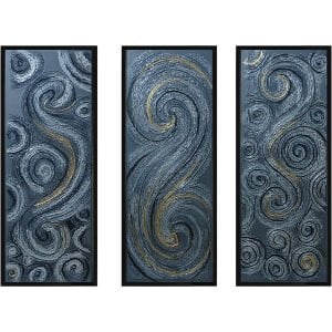 3lü Set Soyut Yağlıboya Tablo 105x132cm