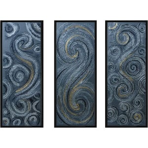 3lü Set Soyut Yağlıboya Tablo 105x132cm