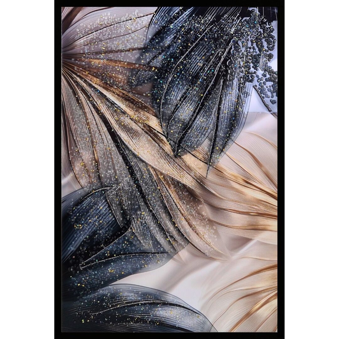 Epoksi Yapraklar Tablo 85x125cm