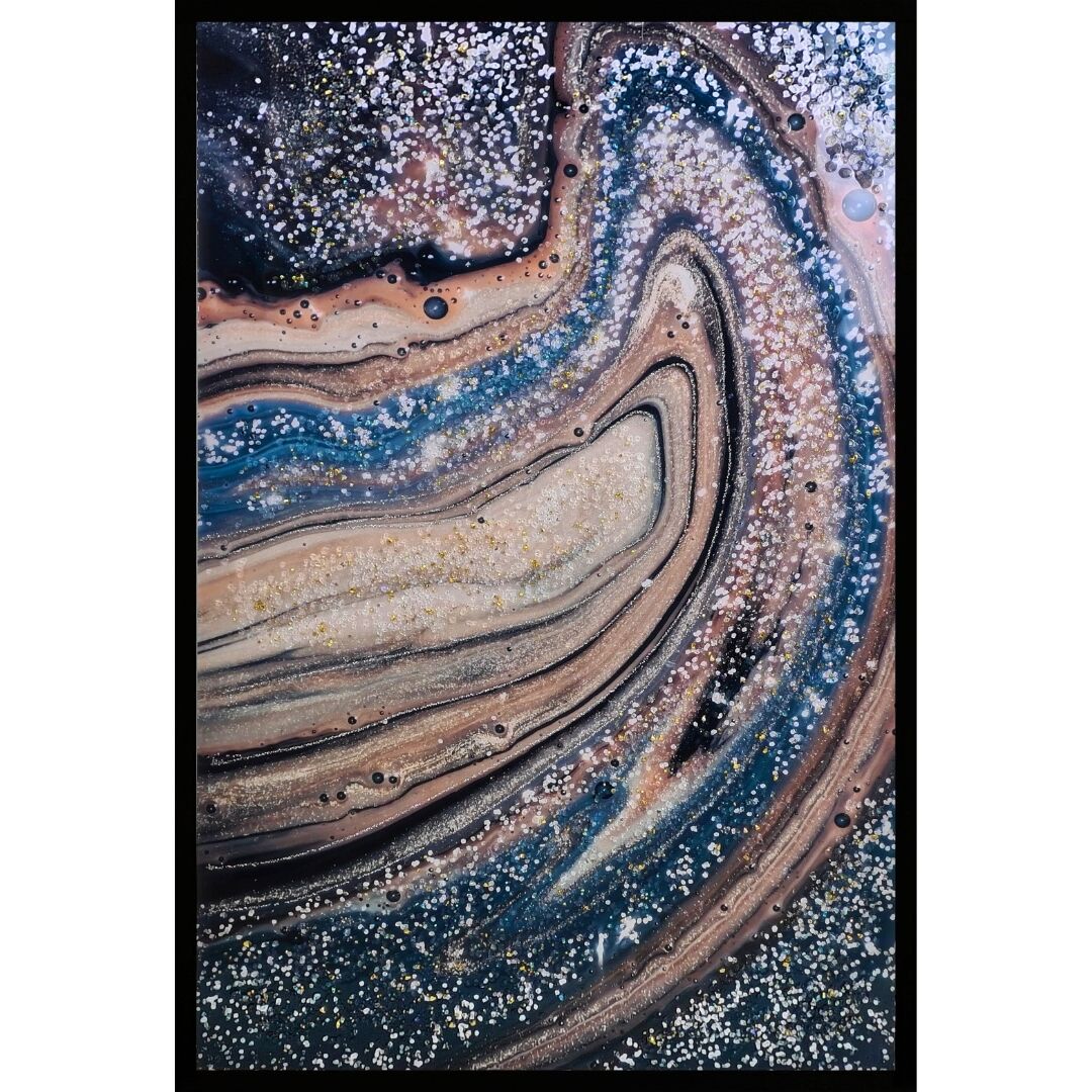 Epoksi Soyut Tablo 85x125cm