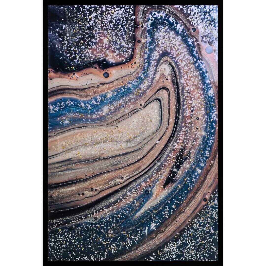 Epoksi Soyut Tablo 85x125cm