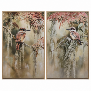 2li Set Kuşlar Tuval Tablo 90x120cm