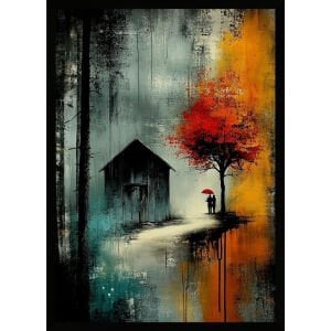 UV Soyut Tablo 75x105cm