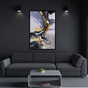 Epoksi Soyut Tablo 85x125cm
