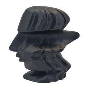 Soyut Adam Obje Siyah 31x33cm