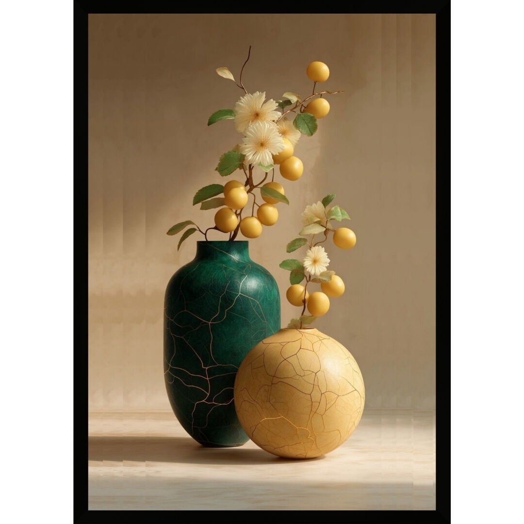 UV Vazolu Limon Dalları Tablo 75x105cm