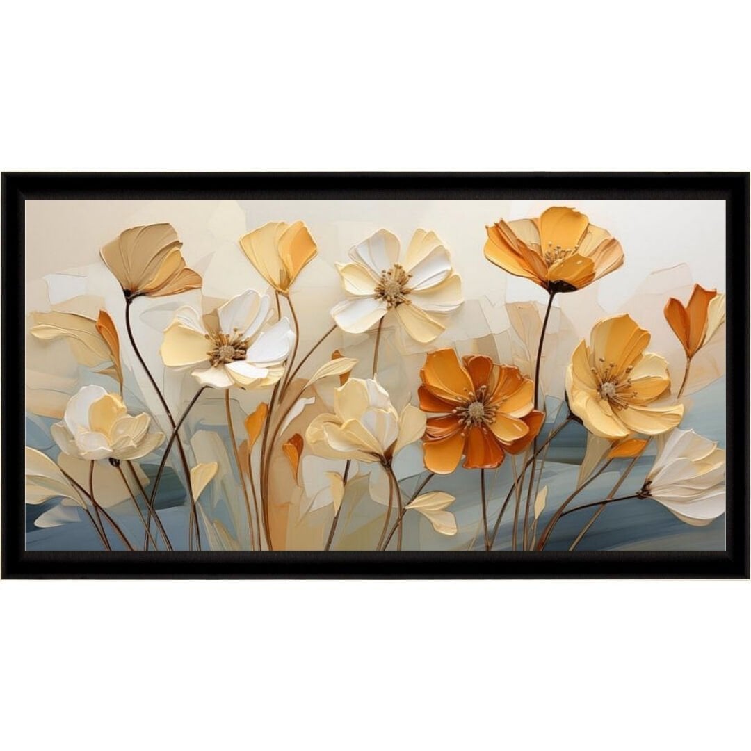 UV Çiçekler Tablo 60x115cm