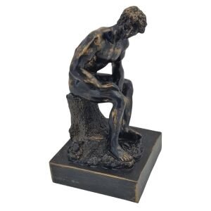 Oturan Adam Eskitme 17x30cm