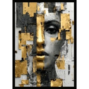 UV Soyut Surat Tablo 75x105cm