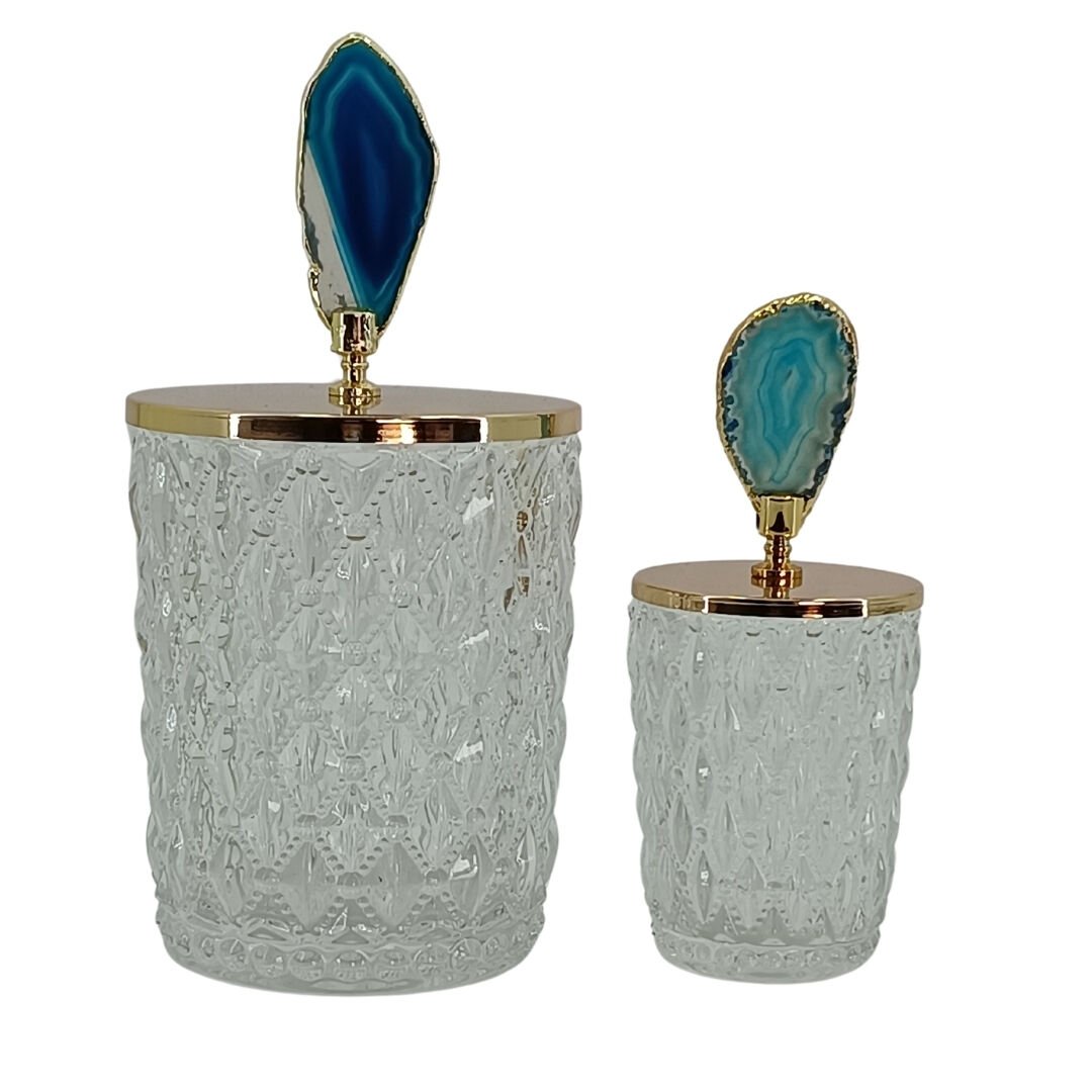 2li Set Doğaltaşlı Şekerlik 11x13cm