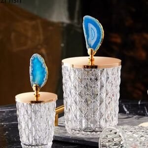 2li Set Doğaltaşlı Şekerlik 11x13cm